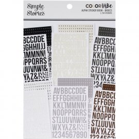 Simple Stories Color Vibe Alpha Sticker Book - Basics