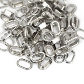 We R Crop-A-Dile Oval Eyelets - Silver