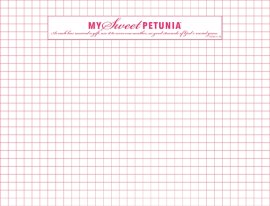 My Sweet Petunia Original MISTI Grid Paper Pad / 50 sheets