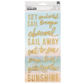 Heidi Swapp Set Sail gold Thickers Stickers