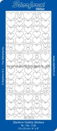 Silver Stickers - Hjärtan