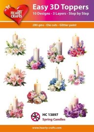 Easy 3D Toppers - Spring Candles