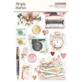 Simple Stories Stickers Book - Vintage Love Story 
