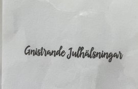 Lazer Design Stämpel - Gnistrande julhälsningar