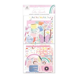 American Crafts Ephemera Die-Cuts - Rainbow Avenue Icons, Rose Gold