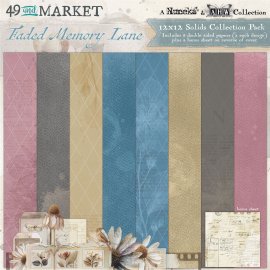 49 and Market 12x12 Collection Pack - Solid Faded Memory Lane