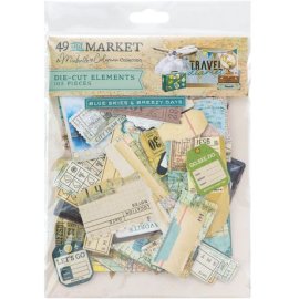 49 and Market Die-Cuts Elements - Travel Diaries