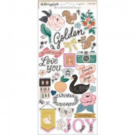 Maggie Holmes Cardstock Stickers 72/Pkg - Marigold