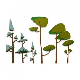 SIZZIX/TIM HOLTZ THINLITS DIE Funky Trees