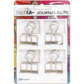 Dina Wakley Media Journal Clips 4/Pkg