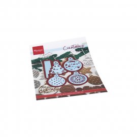 MD Dies- Creatables Merry Christmas baubles