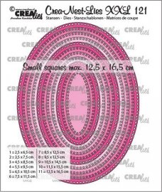 Crealies Crea-nest-dies XXL Ovals with square holes