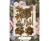 Re-Design with Prima Wilderness Rose 5x8 Inch Moulds