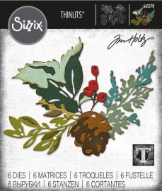SIZZIX/TIM HOLTZ THINLITS DIE - Holiday Brushstroke 2