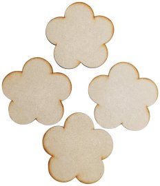 Dress My Craft MDF Coasters - Flower