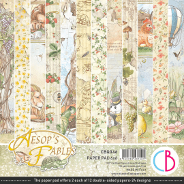 Ciao Bella Paper Pad 6x6 - Aesops Fables