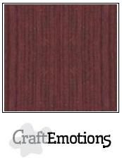 Craft Emotions Cardstock Linen 12x12 - 10 pack Mahogany Bro