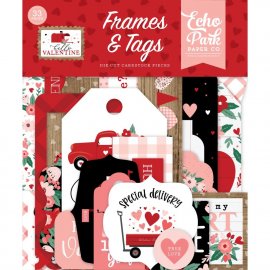 Echo Park Cardstock Ephemera - Hello Valentine