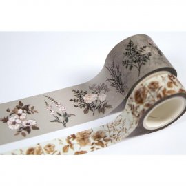 Craft Consortium Washi Tape 2/Pkg - Belle Fleur