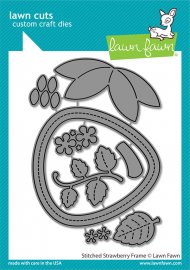 Lawn Fawn - Stitched strawberry frame