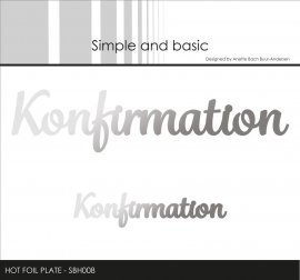 Simple and Basic Hot Foil Plate - Konfirmation