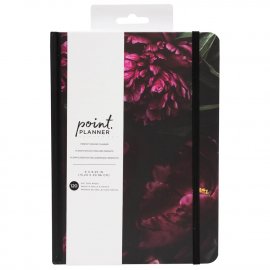 Point Perfect Bound Planner - Dark Floral