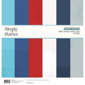 Simple Stories Paper Pack 12x12 - Simple Vintage Vintage Seas