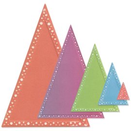 Sizzix Fanciful Framelits Die - Pattis Perfect Triangles