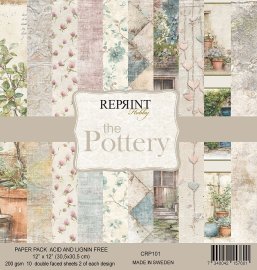 Reprint 12x12 Paper Pack - The Pottery Collection