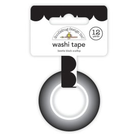 Doodlebug Washi Tape 15mm - Beetle Black