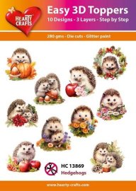 Easy 3D Toppers - Hedgehogs
