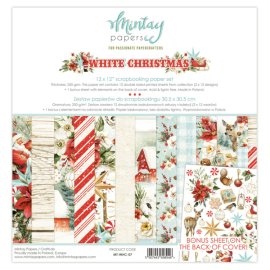 Mintay Papers 12x12 Paper Set - White Christmas