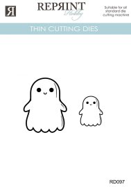 Reprint Dies - Enchanted Halloween Spöke 2 pcs