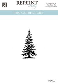 Reprint Dies - Cozy Christmas Liten Gran