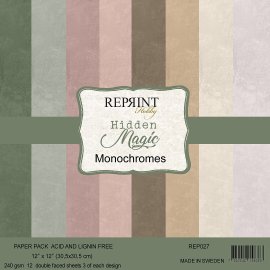 Reprints 12x12 Paperpack - Hidden Magic Monochromes