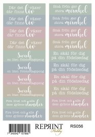 Reprint Stickers Svensk text - The Pottery