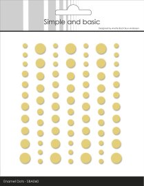Simple and Basic Matte Enamel Dots - Buttercup