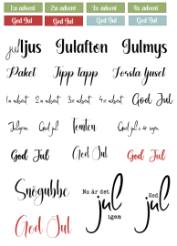 Textark A4 God Jul