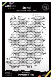 Arden Creative Studio Stencil - Distressed Tiles