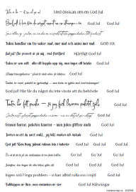 Textark A4 GOD JUL 2