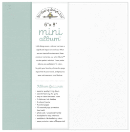 Doodlebug Mini Album 6x8 inch - Mint