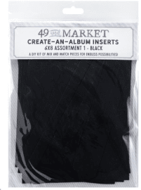 49 And Market Create-An-Album Foundation Inserts 1 - Black