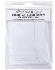 49 And Market Create-An-Album Foundation Inserts 1 - White