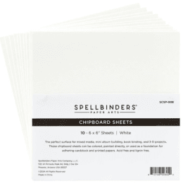 Chipboard Sheets White 6x6 Inch