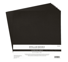 Chipboard Sheets Black 12x12 Inch 2 ark