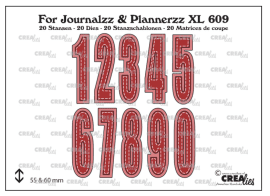 Crealies Dies - No. 3 Numbers XL w/ Shadow