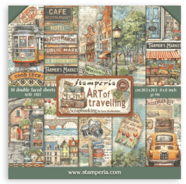 Stamperia 8x8 Paper Pack - Art of Travelling