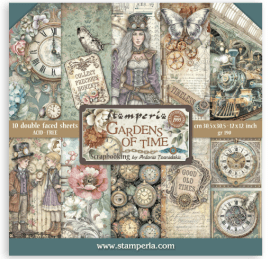 Stamperia 12x12 Paper Pack - Gardens of Time