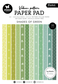 Studio Light Vellum paper pad - Spring Green