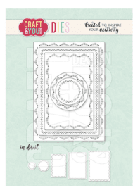 Craft & You Dies - ATC Decorative Stiches Dies